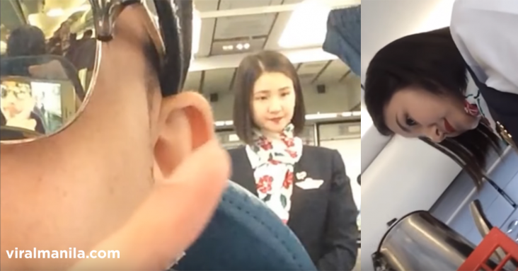 This netizen can't stop himself not to share his kilig to a flight attendant
