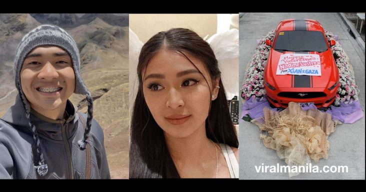 Xian Gaza offers Nadine Lustre, a Bouquet of Mustang