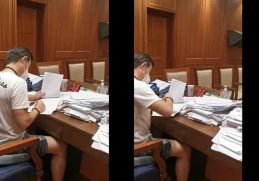 Netizens laud Mayor Isko doing paper works despite COVID-19 threat