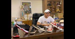 Cainta Mayor Nieto auctions his Jordan shoes as cash aids in the city